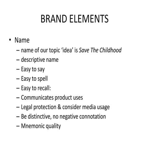 Branding an Idea- 'Save the childhood'