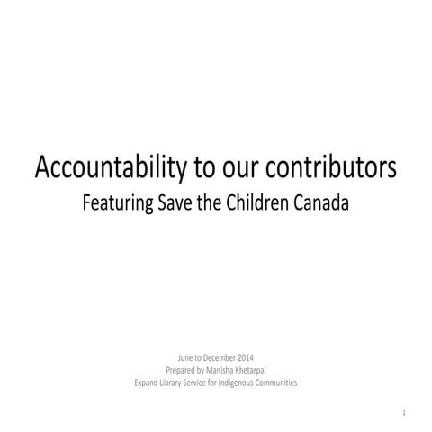 Save The Children Canada: Book Distribution Accountability Report  for June t...