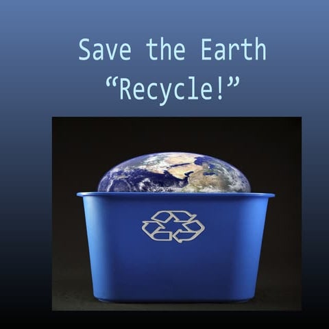 Save the earth