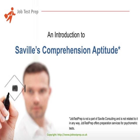 An Introduction to Saville Comprehension Aptitude 