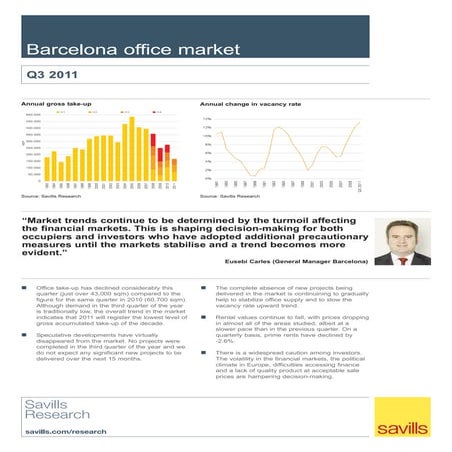 Savills - Office Market Report - Barcelona - Q3 2011