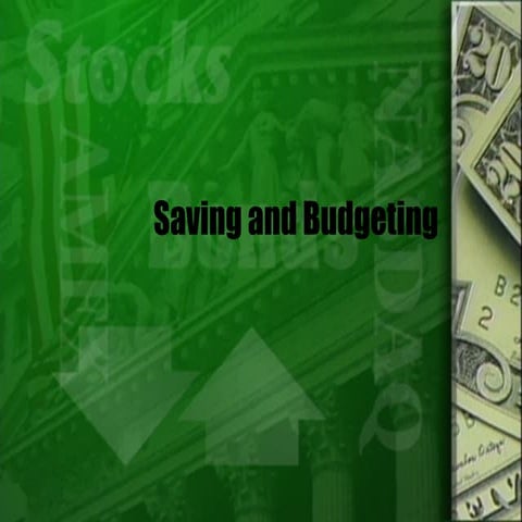 Saving and budgeting | PPT