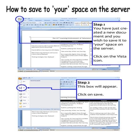 Saving To The Server
