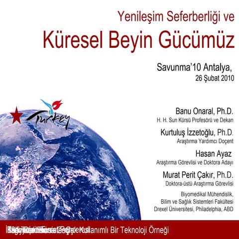 Savunma 2010 Onaral Presentation
