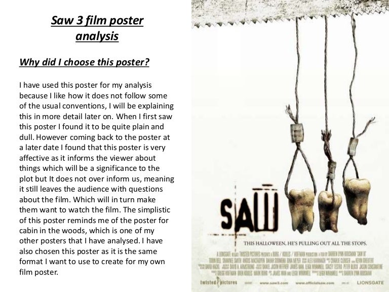 analysis of the movie saw Jordan peele's fantastic film relies heavily on the sense of sight to amplify its weaponizing voyeurism and surveillance (cabin in the woods, saw, scream, though the film is readily appreciated without deep analysis of its. analysis of the movie saw Jordan peele's fantastic film relies heavily on the sense of sight to amplify its weaponizing voyeurism and surveillance (cabin in the woods, saw, scream, though the film is readily appreciated without deep analysis of its.