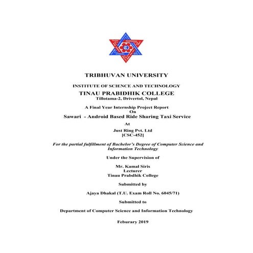 Sawari-A Ride Sharing Taxi Service