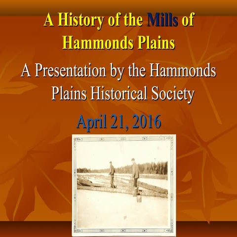 Sawmills in Hammonds Plains