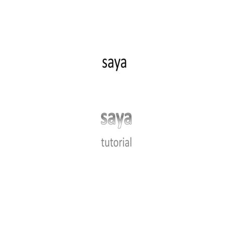 Saya | PPTX