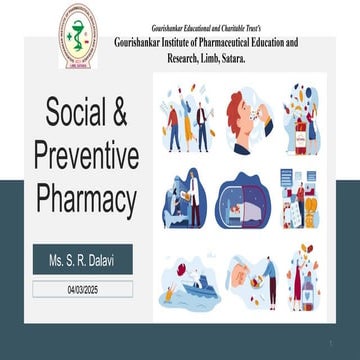 Health and diseases (Social & Preventive Pharmacy) B. PH UNIT I.pptx