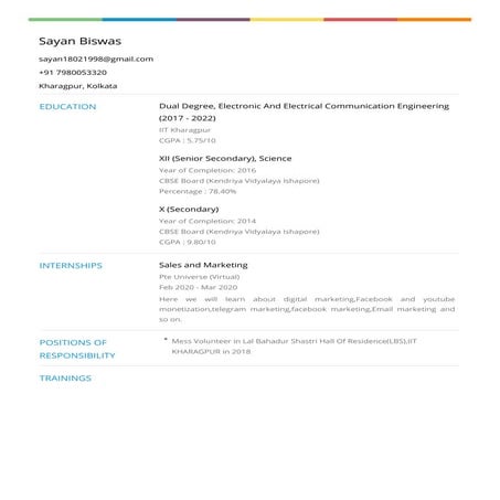 Internshala UI/UX Design Training Certificate of completion | PDF