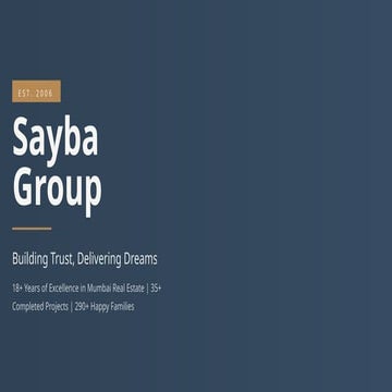 Sayba Group - Building Trust, Delivering Dreams (PPT).pptx