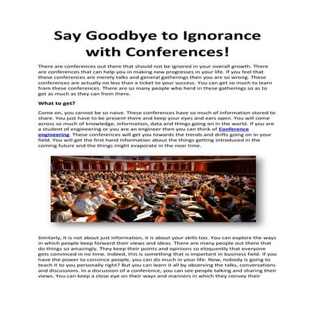 Prepare for an academic conference | PPTX