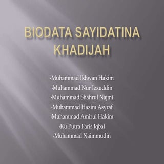 Sayidatina khadijah