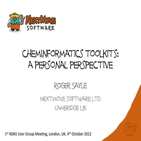 Cheminformatics toolkits: a personal perspective