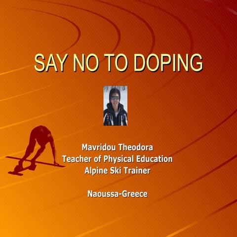 Say no to doping