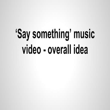 Say something