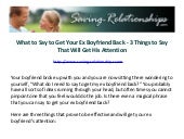 How to win ex boyfriend back long distance