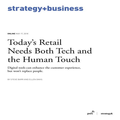 Today's Retail Needs Both Tech and the Human Touch