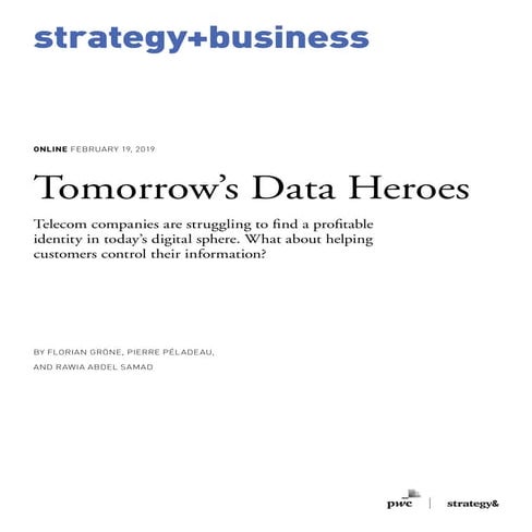 Tomorrow's Data Heros