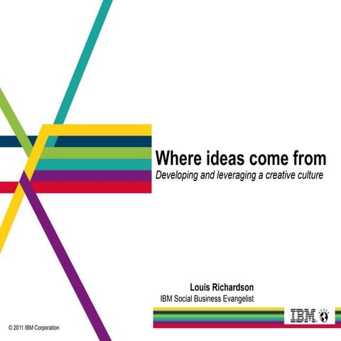 Where ideas come from - IBM Smarter Business 2011