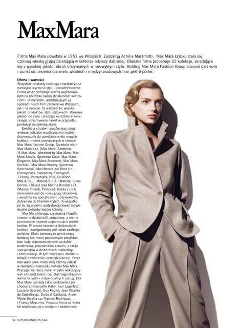 Case study marki Max Mara z Albumu ...