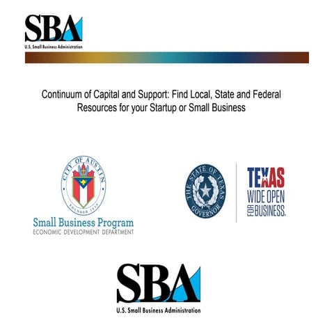 SBA amd State of Texas 2017 SXSW power point