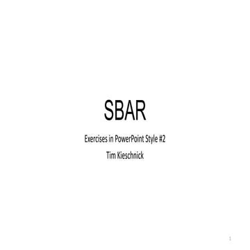 SBAR - Exercises in PowerPoint Style #2