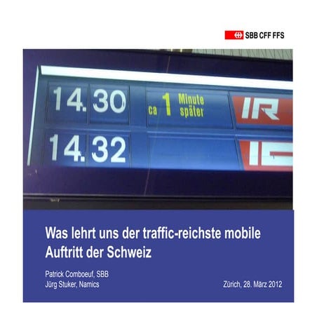 Was lehrt uns der traffic-reichste mobile Auftritt der Schweiz?