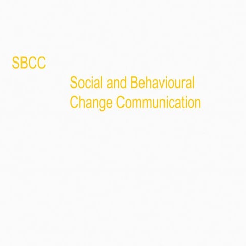 SBCC(Social Behavioral Change Communication)-Mrs Anuradha.S
