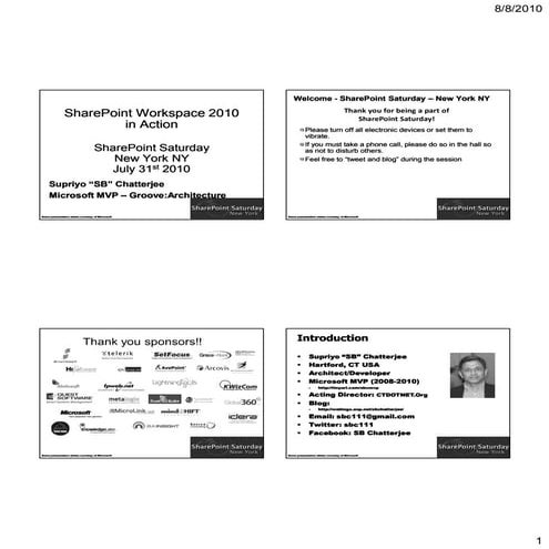 Sb chatterjee   share point workspace 2010 in action