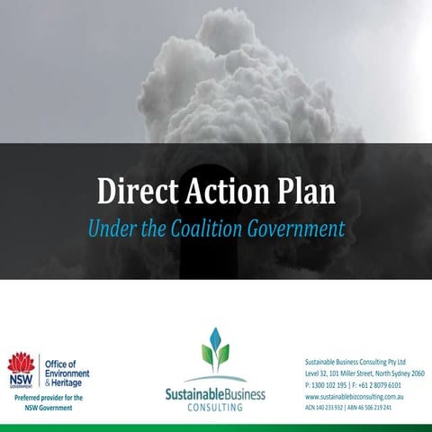SBC quick overview on Direct Action Plan by the Australian Coalition Governme...