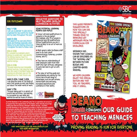 The Beano Scottish Schools special issue (with Scottish Business in the Commu...