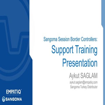Sangoma SBC Training Presentation