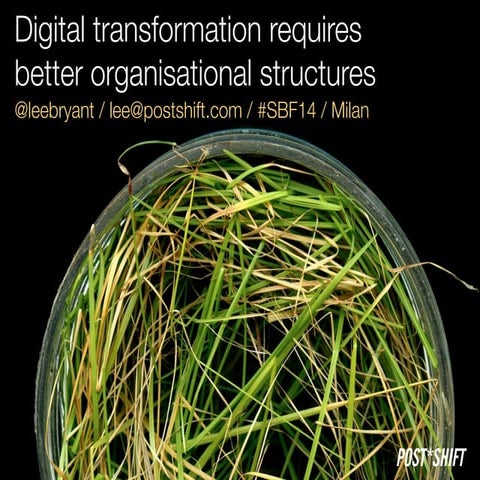 Digital transformation requires better organisational structures