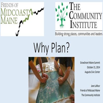 Why Plan? GSMSummit 2014, Jane Lafleur