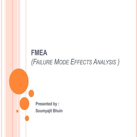 FMEA - Failure mode and effects analysis