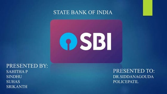 Project on SBI | PPTX