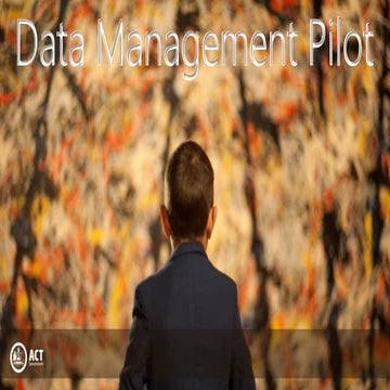 Market Sounding Brief: ACT Government Data Management