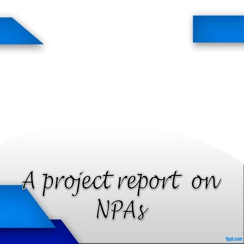 Non performing assets in Banks