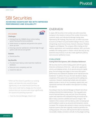 SBI Securities Case Study