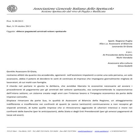 Sblocco  pagamenti spettacolo dal vivo 1