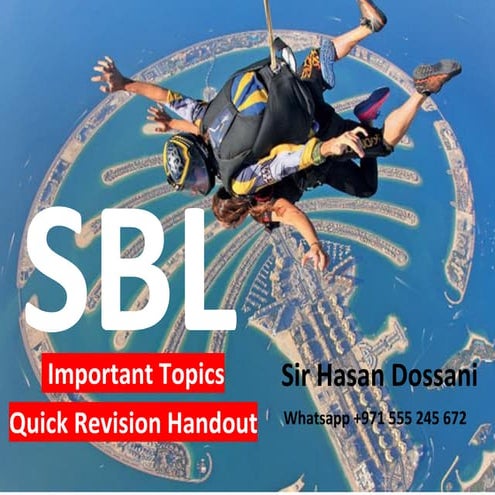 SBL ULTRA Summartized Notes Top 25 Topics by Sir Hasan Dossani.pdf
