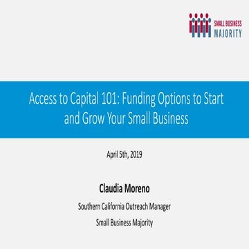 Small Business Administration (SBA) Financing | PPT