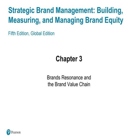 Strategic brand management Ch 3 (5th edition) | PDF