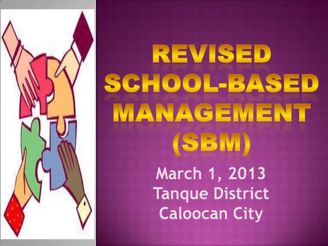Revised School-Based Management 