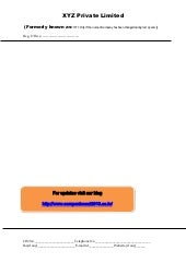 company letterhead format