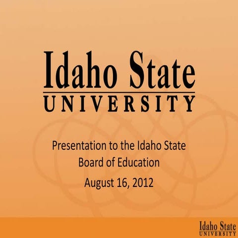 State Board of Education presentation 2012