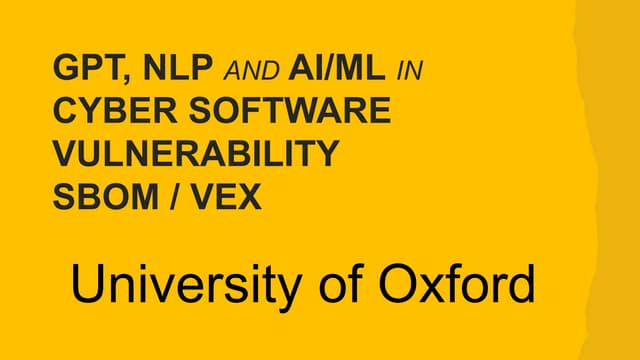 Software Bill of Materials and the Vulnerability Exploitability eXchange 