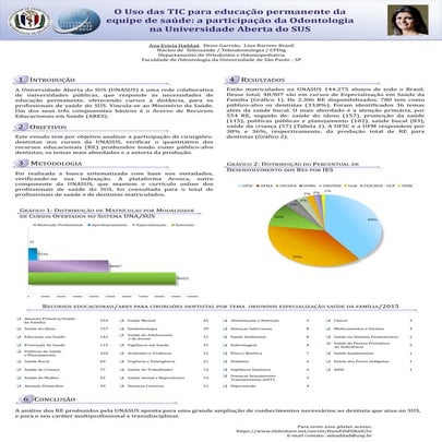 O Uso das TIC para educação permanente da equipe de saúde: a participação da ...