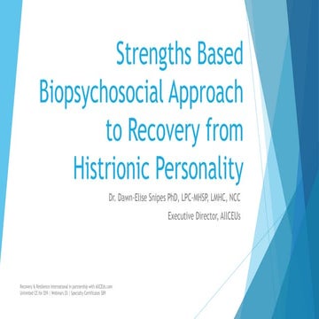 Addressing Histrionic Personality Disorder | PPTX